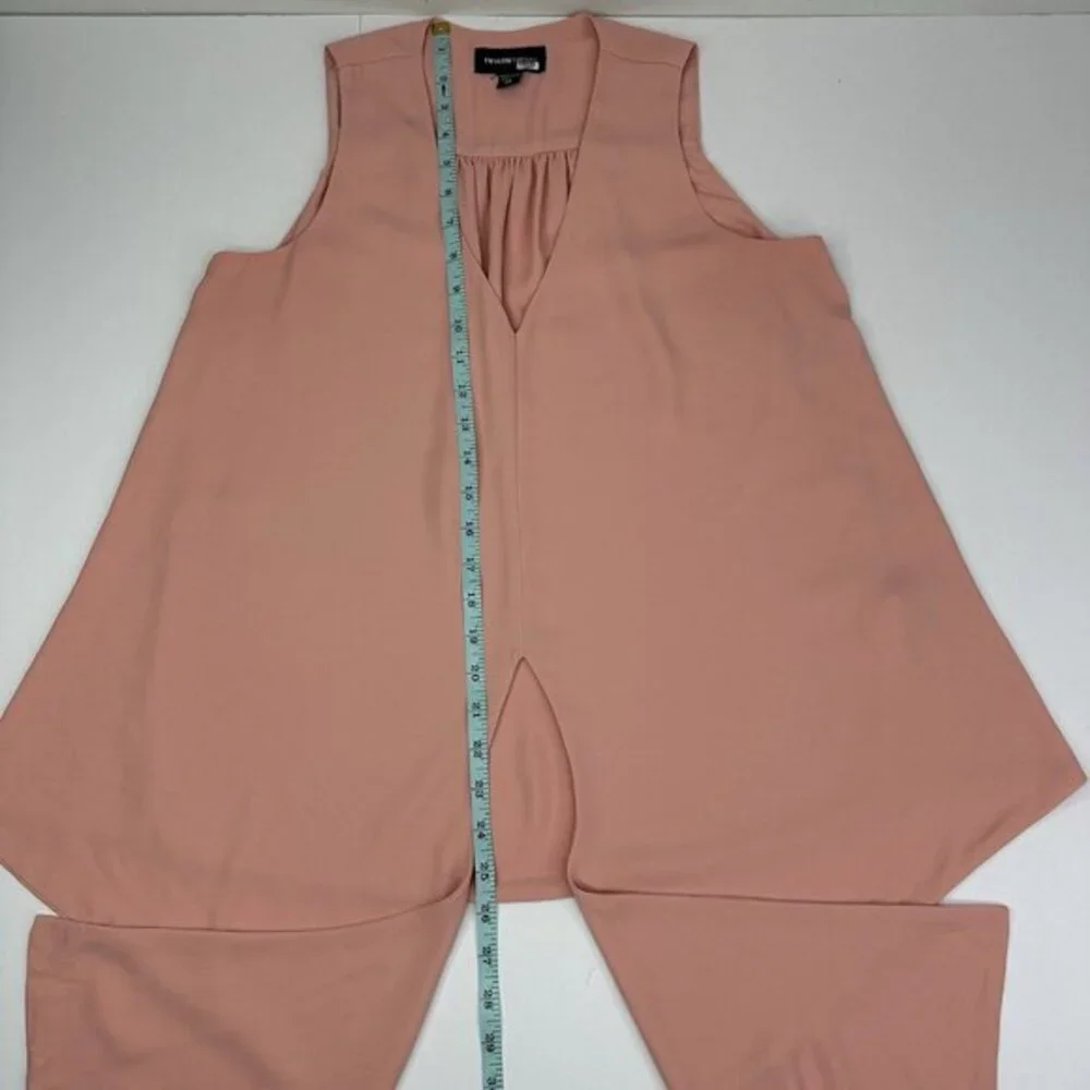 Fifteen Twenty Womens Peach V-Neck Front Tie Sleeveless Blouse XS 1F25053 USA‎ - Picture 10 of 12